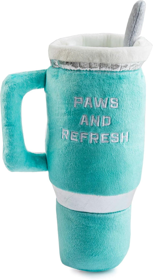 Haute Diggity Dog Snuggly Cup, Plush Designer Dog Toy with Interactive Squeaker, Machine-Washable for All Breeds