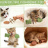 Generic 3pcs Purrident Dental Chew Toy for Cats, Creative Fish Bone Cat Toy Wooden Catnip Teeth Cleaning Stick, Natural