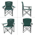 300lbs KingCamp Folding Camping Chair Oversized Portable Lawn Chair Padded Quad Chair with Cup Holder and Carry Bag
