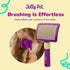 Pivoting Slicker Brush - Soft Pin Slicker for Shedding Dogs, Protects Skin, Effortless Brushing, Detangles and Desheds