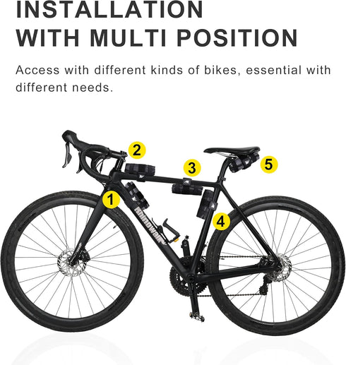 Rhinowalk Bike Saddle Bag, Under Seat Repair Tools Pouch for Mountain Road Bike Cycling Accessories