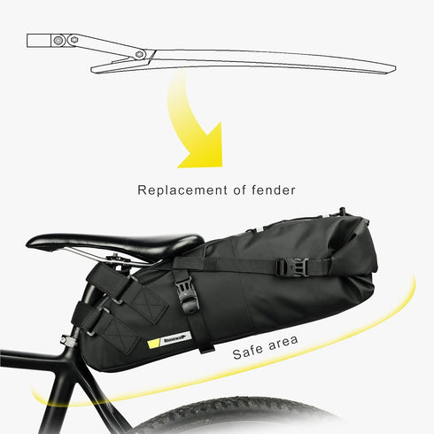 Waterproof Bicycle Under Seat Bag Cycling Storage Bag for Mountain Road Bike - Rhinowalk