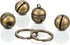 Ripeng Dog Bells for Pet Tracking, 4 Pcs Extra Loud Dog Cat Bells for Collar with Key Rings