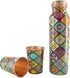 HealthGoodsIn Pure Copper Water Bottle Set with 2 Tumblers, Eco-Friendly Ayurvedic Benefits with GIFT PACKAGING -