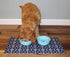 Drymate Pet Bowl Placemat - Dog & Cat Food Feeding Mat, Absorbent Fabric, Waterproof Backing, Machine Washable (12” x