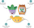 Fringe Studio Plush Dog Toy Set, Just Add Water, Small 3 Piece Set, Pet Shop Collection (662057)