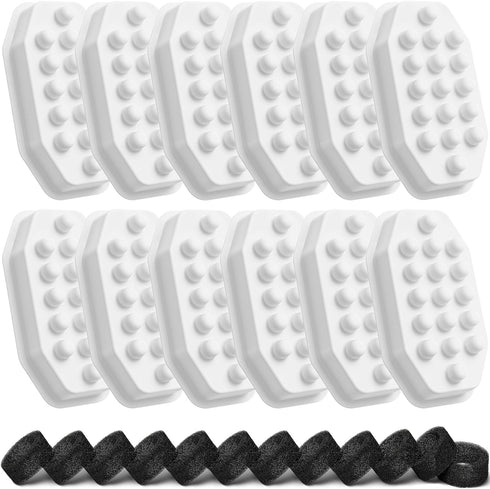 Neareal Official 12 Pack Cat Water Fountain Replacement Filters & Pre-Filter Sponges