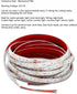 Pontoon Boat Light, Marine LED Light Strip for Duck Jon Bass Boat, Red, 12v Flex Lighting