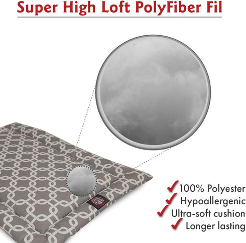 24" Links Gray Crate Dog Bed Mat by Majestic Pet Products