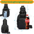 Tactical Sling Bag, Compact Concealed Carry Cut Molle Pistol Holster EDC Backpack (Black)
