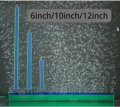Saim 10 Inch Bubble Diffuser Air Stone Bar for Aquarium Fish Tank Oxygen Supply - Green & Blue