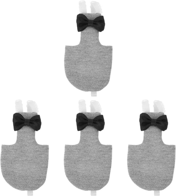 balacoo Washable Bird Diapers 4Pcs Reusable Lightweight Flight Suit Liners Breathable Skin-Friendly