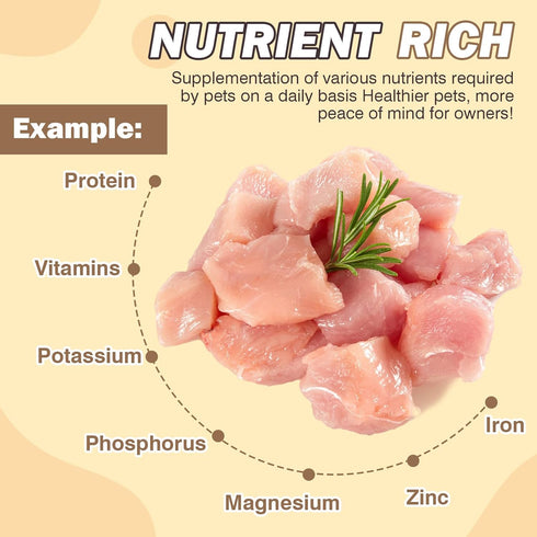 Freeze Dried Chicken,Freeze Dried Chicken Dog Treats Natural No Additives,Single Ingredient,High Protein,Suitable