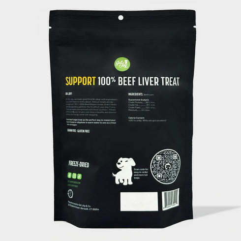 Freeze Dried Superfood 100% Beef Liver Dog Treats, 4 Ounce Bag, High Protein, Grain Free, Made in USA