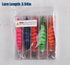 Glow Squid Jigs Saltwater Fishing Lures Kit, 10pcs Luminous Shrimp Prawn Lures for Cuttlefish Octopus Fishing