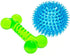 Spiky Ball and Bone Set for Small Dogs, Puppy Teething Toys for Interactive Chew and Dental Care