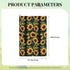 Vendhui Bouquet of Yellow Sunflowers Premium Golf Towel, Prints Towel Golf Carts Or Clubs Accessories Golfers Gifts