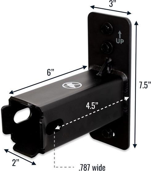 StoreYourBoard Hitch Wall Mount - Bike and Cargo Rack Hanging Garage Organizer, Holds Max 175 lbs (2 inch)