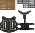 WINSEE Service Dog in Training Vest, Tactical MOLLE Vest for Large Dog, 10 Pet Patches, 2 Handles
