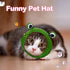 Xuniea 3 Pieces Cat Hat Costume, Adjustable Pet Headwear with Rabbit Ears for Kitten Halloween Party Photo Prop