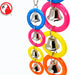 Bonka Bird Toys 945 4 Ring A Ding Toy for African Grey, Budgie, Parakeet, Cockatiel