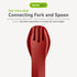 ?GoBites Duo and Bio Duo Travel Silverware, Full Size Portable Fork & Spoon, Reusable Utensil Set, PC and BPA-free, Food-Safe Nylon or Plant-Based Resin, ?Extended - 9.1” X 1.6” by humangear