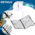 2 Set Windyun Foldable Crab Trap with Bait Clip and Orange Braided Line Crab Trap Crabjaw Crab Snare Crab Nets