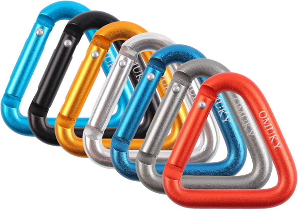 OMUKY Multicolor Carabiners Hook Clips, Camping Accessories Buckle for Outdoor Hiking Traveling