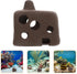 SHINEOFI 3pcs Aquarium Fish and Shrimp Hiding House Ceramic Breeding Cave Fish Tank Shelter Decor for Betta and Cichlid