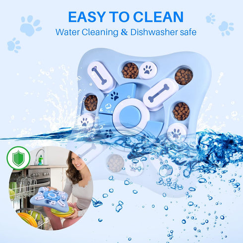 Interactive Dog Puzzle Toys for Large Medium Small Dogs, Squeaky Enrichment Mentally Stimulation Toys