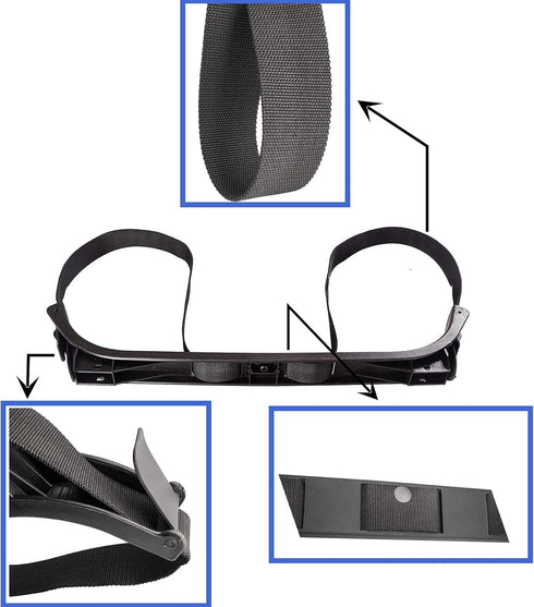 Golf Cart Bag Holder Bracket - Bag Retainer Strap for EZGO Medalist & TXT