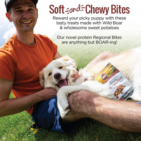 Smart Cookie All Natural Dog Treats - Wild Boar & Sweet Potato, Training Treats for Dogs