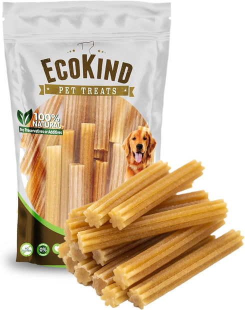 EcoKind Pet Treats Premium Gold Cheese Flavored Churro Chews | All Natural Himalayan Yak Cheese Dog Chew