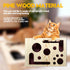 DBZ Cat Scratch Puzzle Enrichment Box, Pine Wood Cat Nail File Enrichment Box, No Need to Install Cat Nail File Box