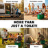 Portable Camping Toilet Foldable Travel Potty for Adults | Compact & Sturdy Porta Potty for Camping, Hiking, Car Trips