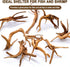 kathson 4Pcs Aquarium Driftwood, 3.5"-7" Small Natural Wood Decoration for Fish Tank Ornament