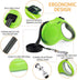 Fida Retractable Dog Leash with Dispenser and Poop Bags, 10 ft Leash for X-Small Dog or Cat up to 18 lbs, Reflective