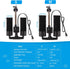 2 1 AQQA Aquarium Sponge Filter, Power Driven Double Biochemical Water Filter, Quiet Submersible Foam Filter with Extra