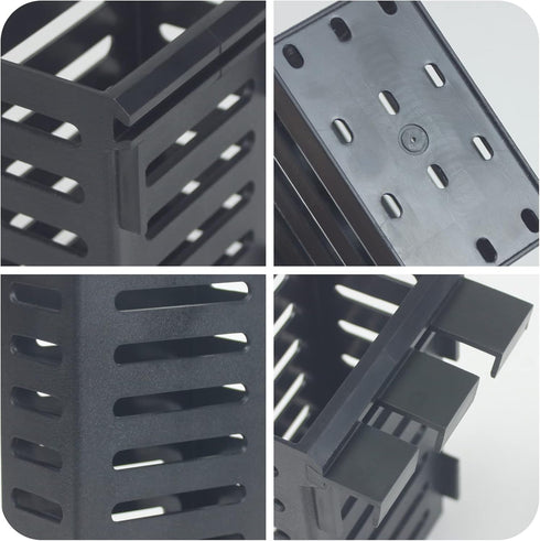4 Pcs Aquarium Plant Holder, Fish Tank Planter Cups with Hooks and Suction Cups for Aquatic Plants
