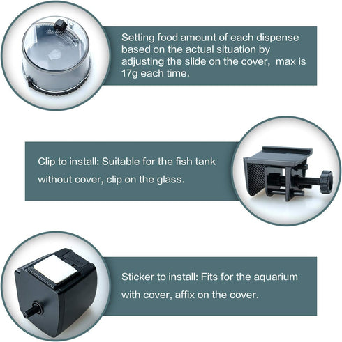 Lychee Automatic Fish Feeder | Digital Auto Timer Vacation Feeder for Aquarium