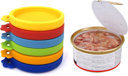 Cat Food Can Lids, Silicone Covers for 3 oz Cat Food Cans, Small Pet Food Can Lids (Multiple)