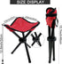 Cenbee 12.5in 300 lbs Folding Camping Stool Portable Outdoor Chair Use Height Fishing Chair Seat for Camping Hiking