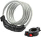 Schwinn Combination Bike Lock, Braided Steel Cable, 6 feet x 12 mm, Black, Security Level 3