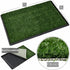 2 Dog Grass Puppy Training Pee Pad with Tray, Dog Potty with Replacement Artificial Grass Pads, Portable Pet Toilet