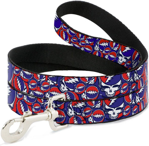 Dog Collar with Seatbelt Buckle, 6 Feet Long - 1" Wide