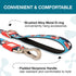 Max & Molly Classic 4 ft Navy Blue Dog Leash - Strong, Padded, Waterproof - Stylish Patterns for Boy & Girl Dogs -