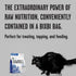 BIXBI Rawbble Freeze Dried Cat Food, Turkey Recipe, 3.5 oz - 94% Meat and Organs, No Fillers, USA Made