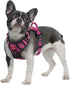 Tuff Pupper Anti Pull Heavy Duty Dog Harness, Easy Walk Front & Back Leash Clips, Strong Safety Handle, Reflective Vest, Comfortable Padded Training Harness, Small Medium Large Dogs (Small, Pink)