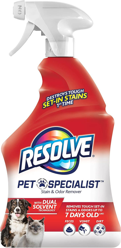 Resolve Pet Specialist Carpet Cleaner, Stain Remover and Odor eliminator trigger, Floor