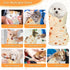 31.5" Large Cat Grooming Wrap for Cutting Nails, Self-Stick Dog Cat Burrito Wrap with Nail Clippers Kit, Soft Tortilla